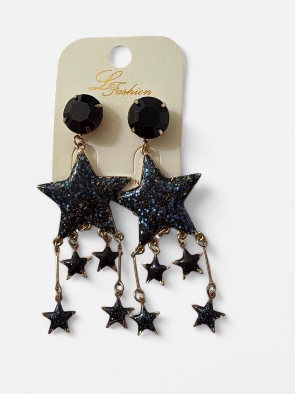 Coachella Blue Star Dangling Earrings